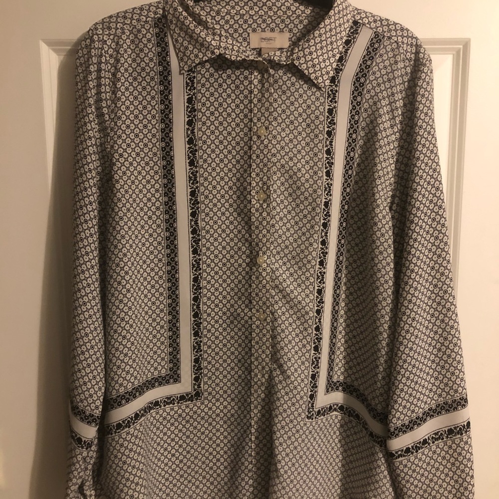 LOFT White Button Down